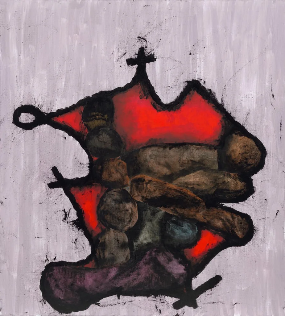 Untitled, by Charline von Heyl, acrylic, 2008