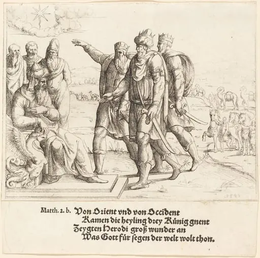 The Three Kings Tell Herod of Christ's Birth