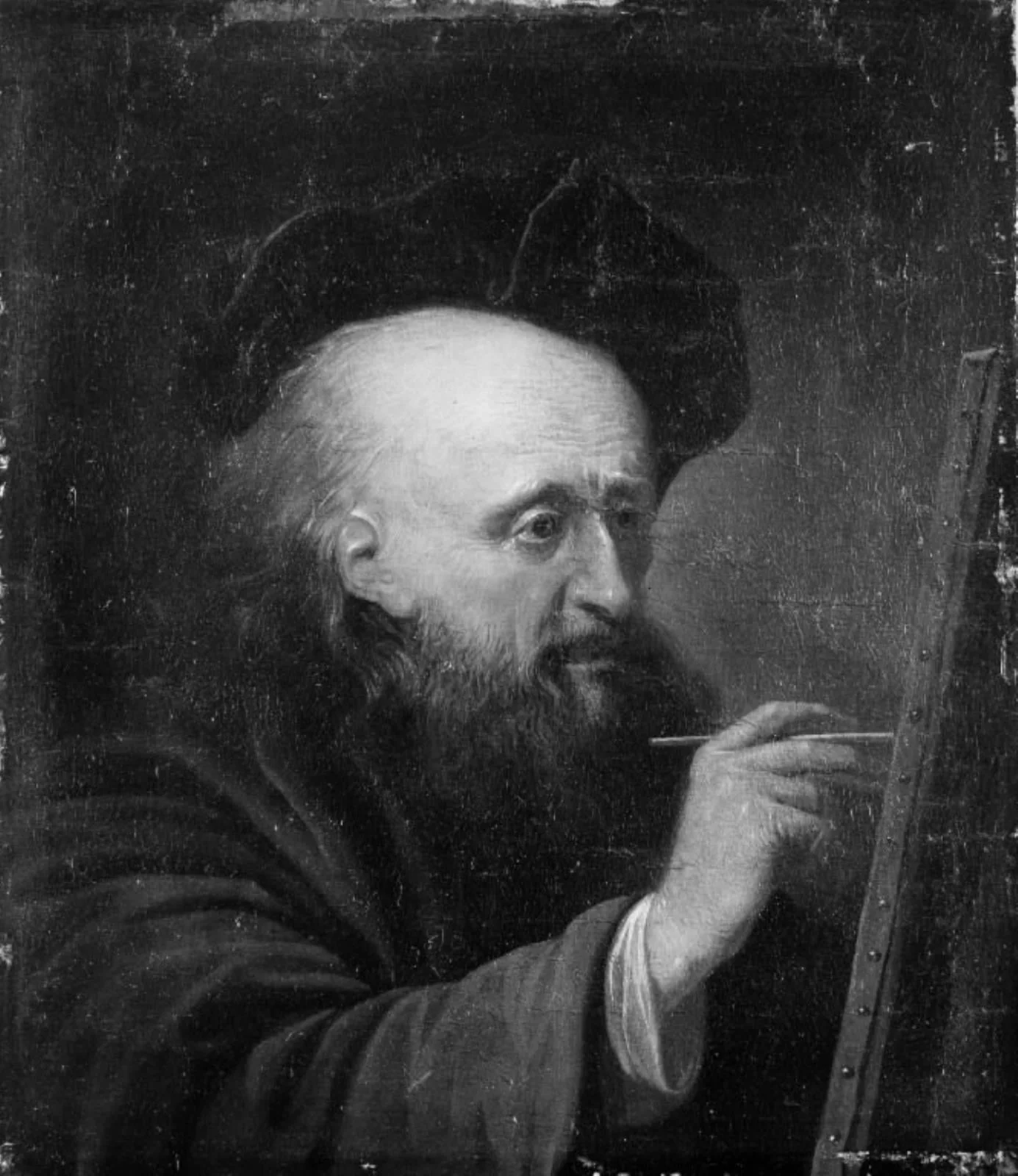 En aldrende maler, by Unknown, 1789