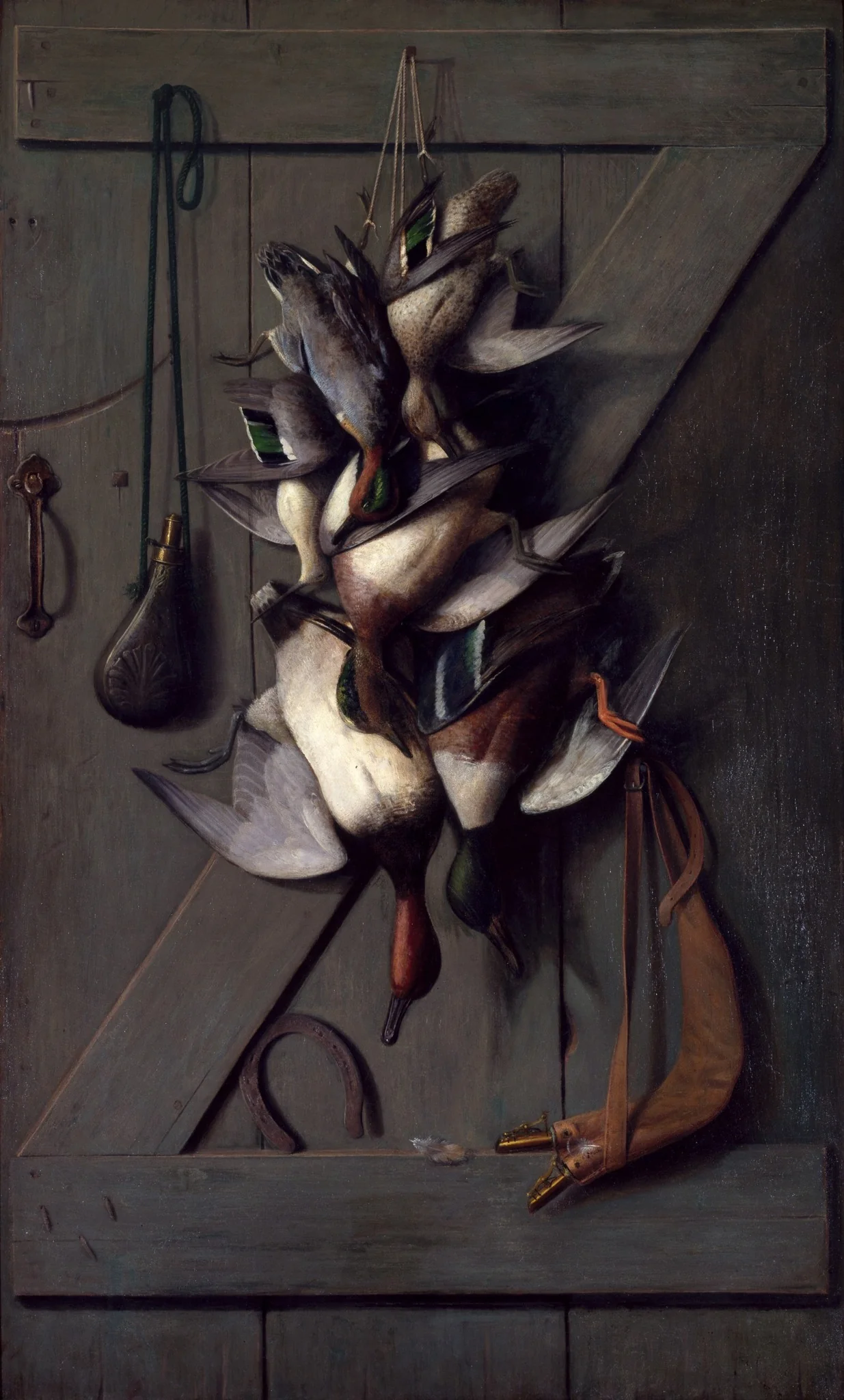 Hunting Still Life, by Richard La Barre Goodwin, oil, 1885