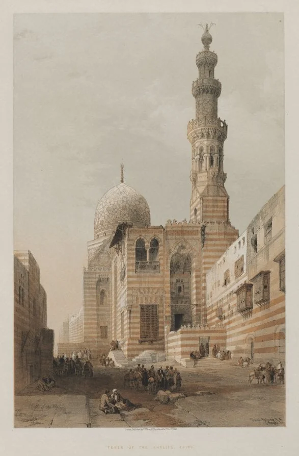 Egypt and Nubia, Volume III: Tombs of the Khalifs, Cairo, by Louis Haghe, 1848