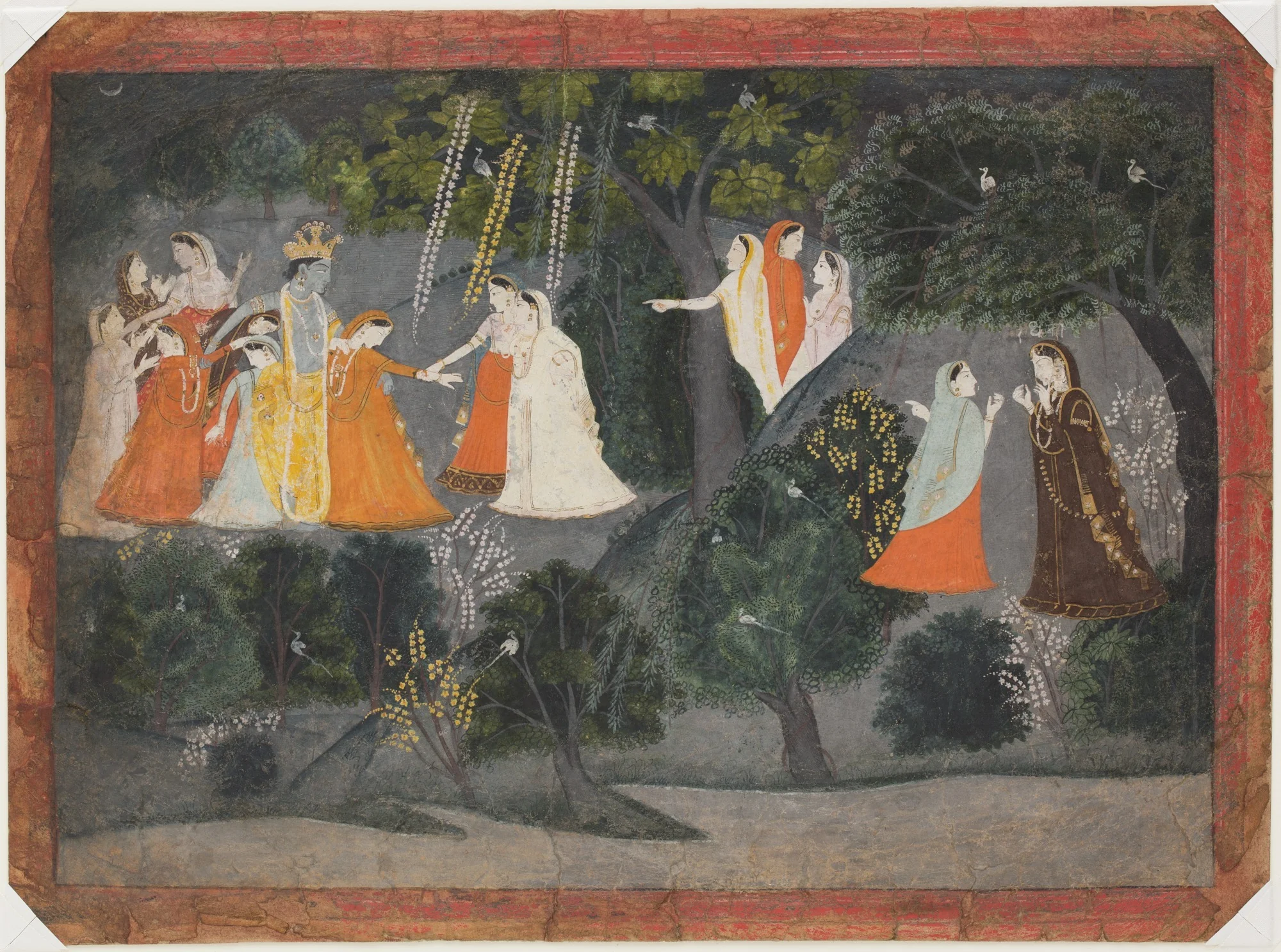 The Meeting of Radha and Krishna in the Forest of Brindaban