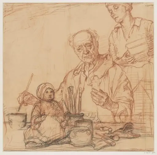 Study for a painting entitled 'The Doll's Hospital'