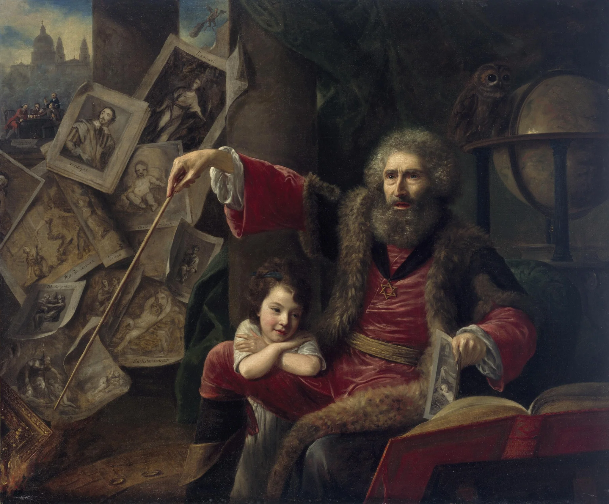 The Conjuror, by Nathaniel Hone the Elder, oil, 1775