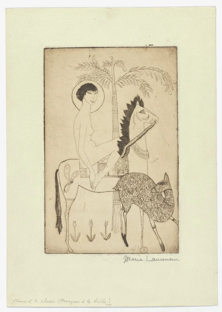Untitled, by Marie Laurencin, ink, 1907