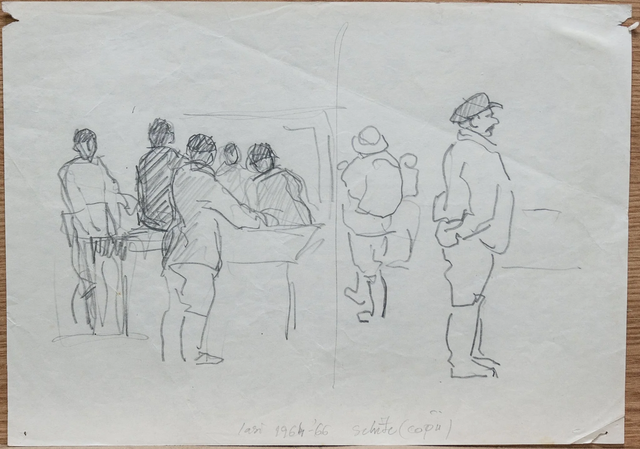 Schițe (Copii), by Teodor Hrib, 1950