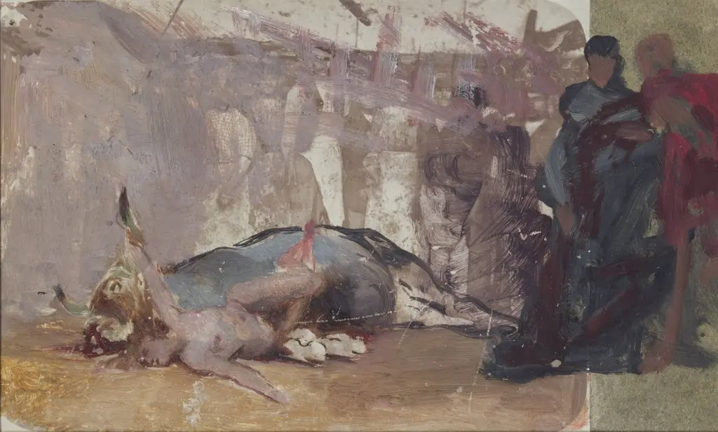 Study to the Painting "Christian Dirce"