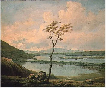 A View of the Lower Lake, Killarney, by Jonathan Fisher, oil, 1784