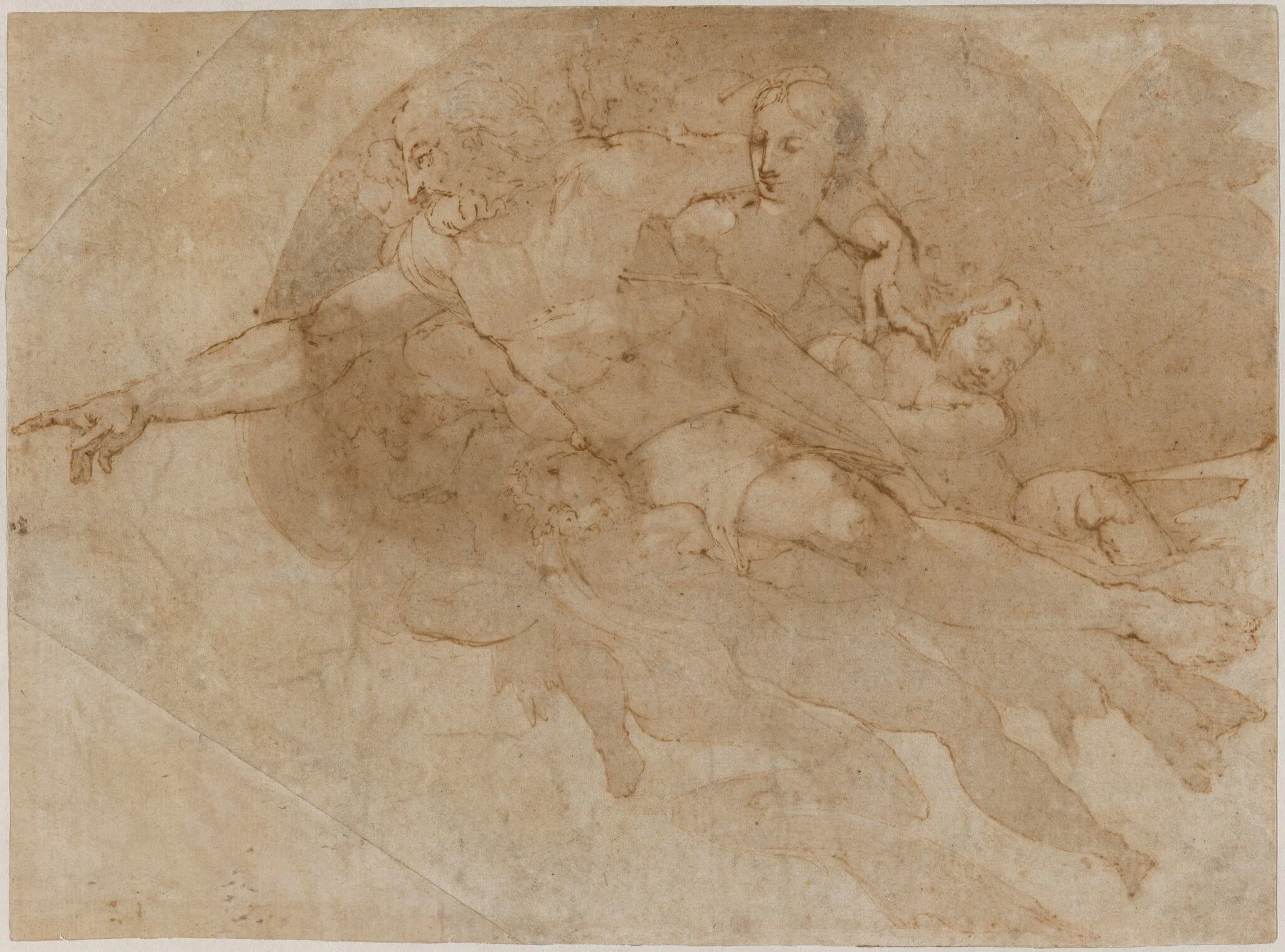 God the Father in Glory, by Andrea Boscoli, ink, 1584