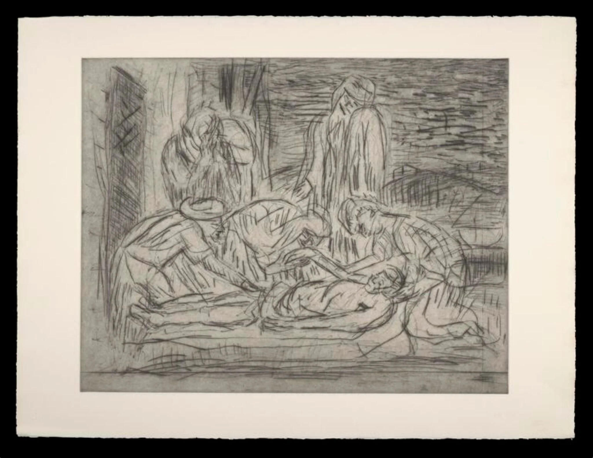 The Lamentation over the Dead Christ (after Poussin)