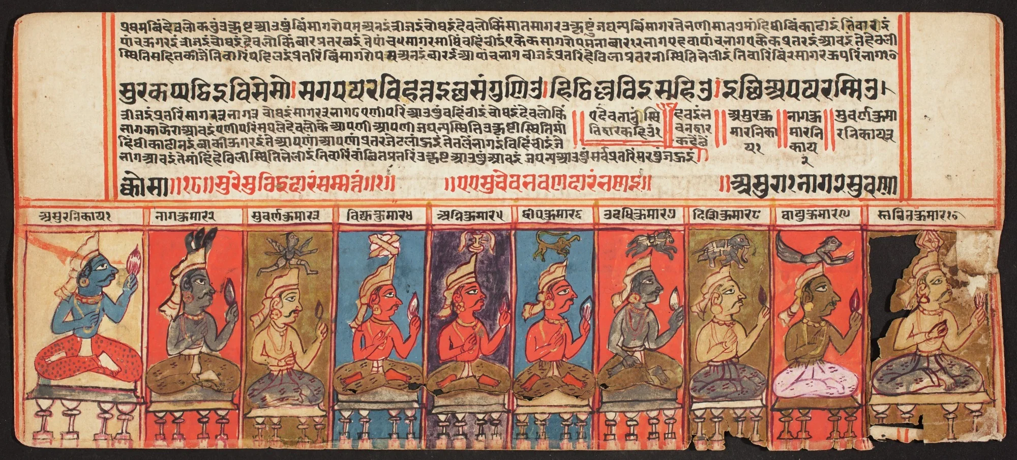 Tantric Manuscript, "Sangrahani Sutra", by Unknown, unspecified