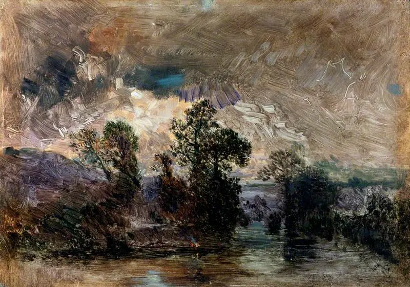 Landscape with a Stormy Sky
