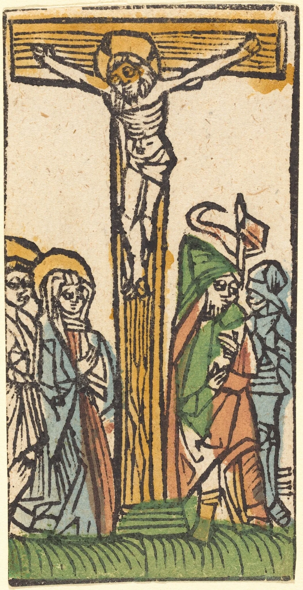 The Crucifixion, by German 15th Century, ink, 1500