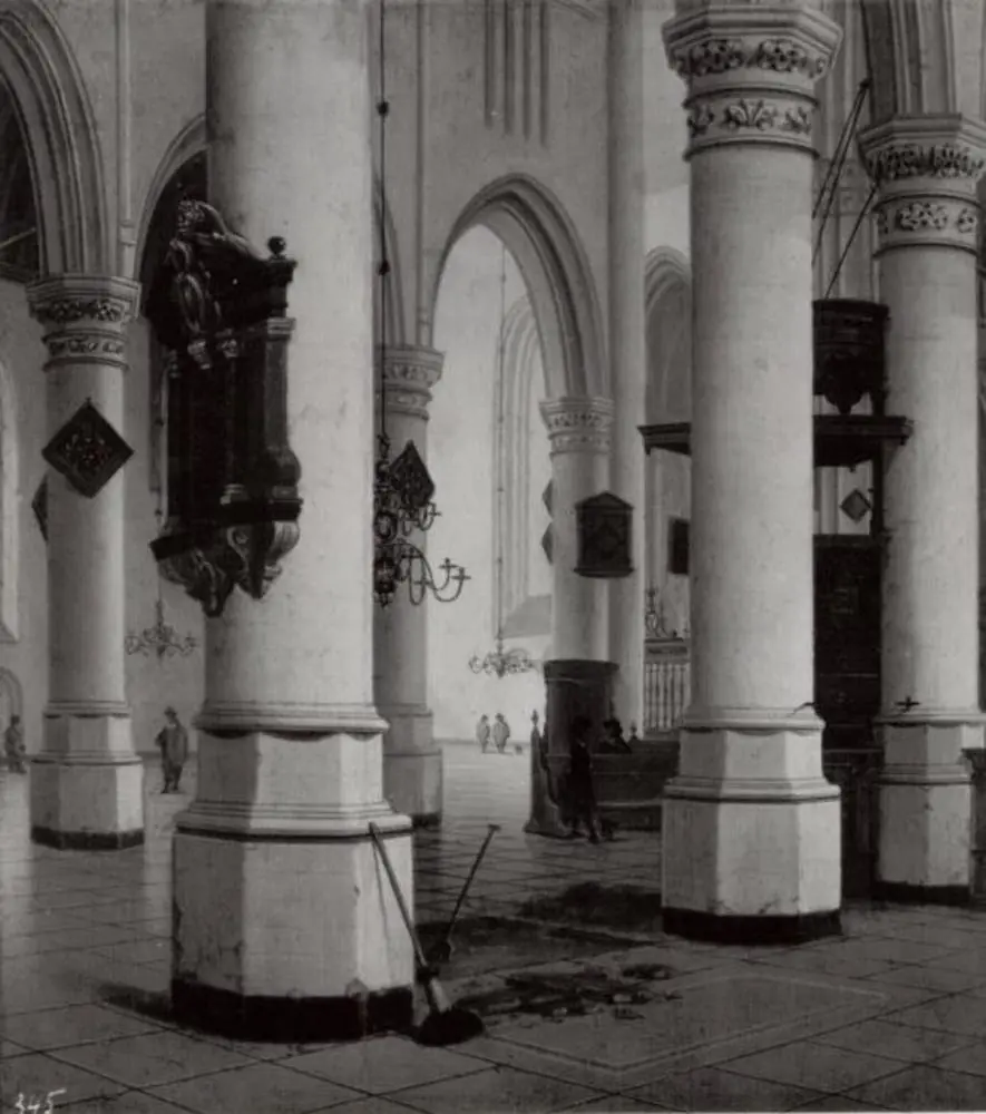 Interior of the new church in Delft