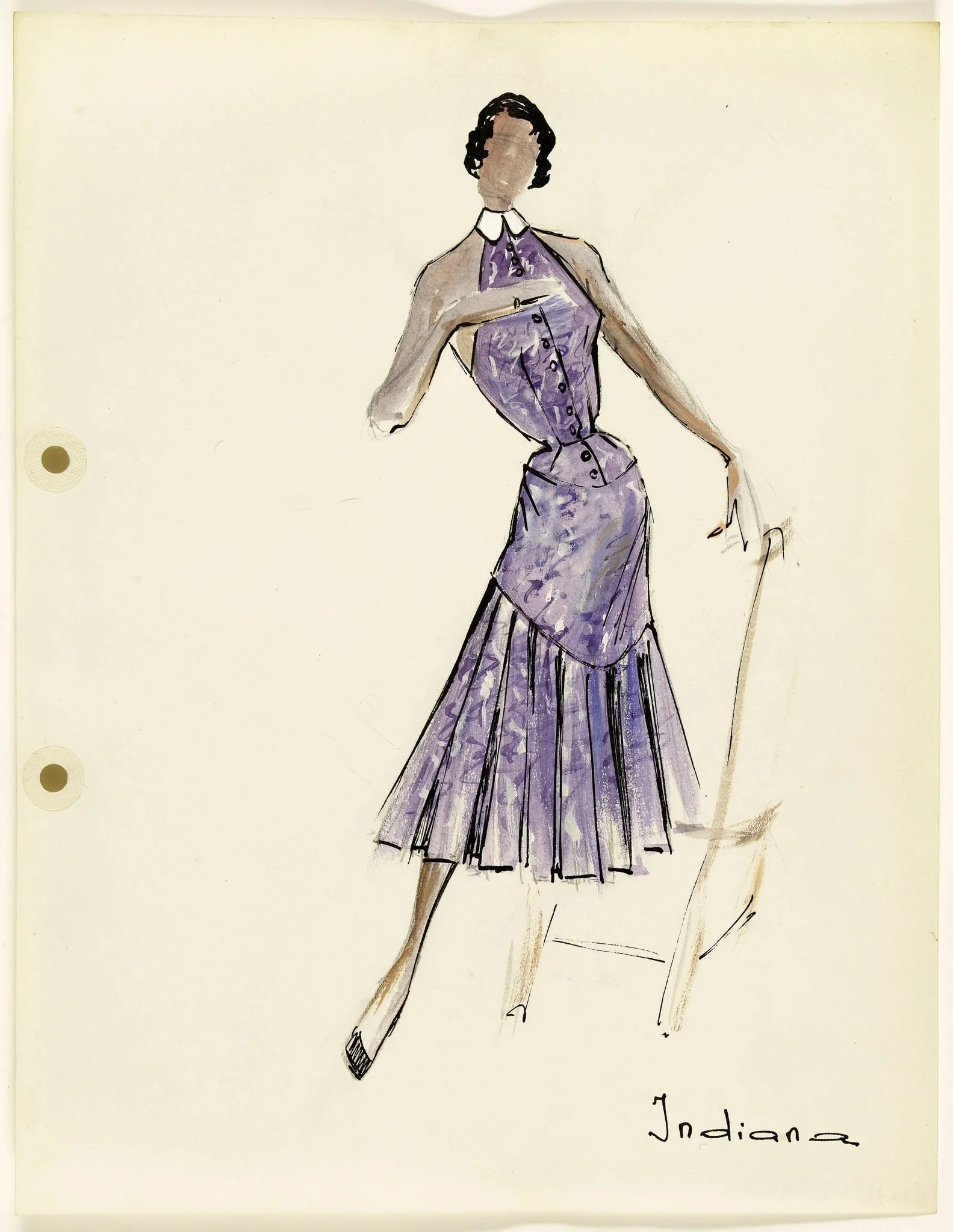 'Indiana', by Carven, 1951