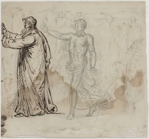 Three Figures [verso]