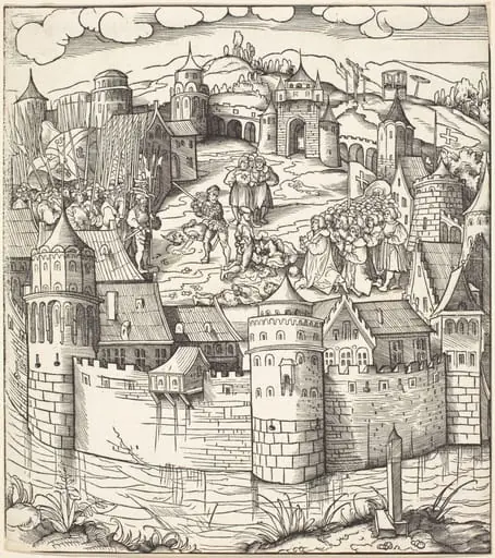 Execution of a Man at a Market-Place of a Town