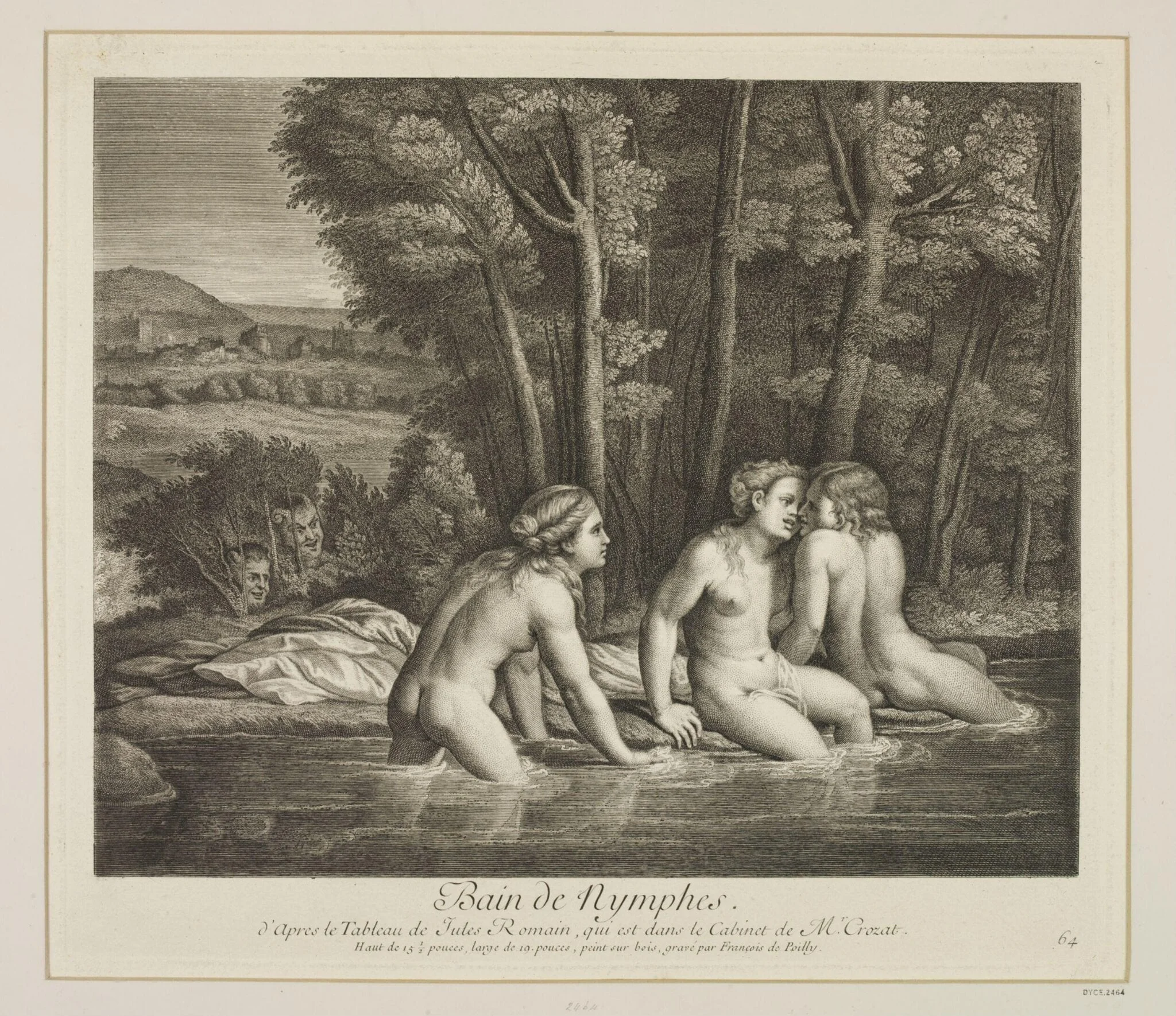 Nymphs Bathing, by François de Poilly, 1635