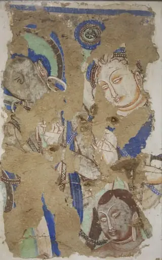 Three Heads (fragment of a wall painting)