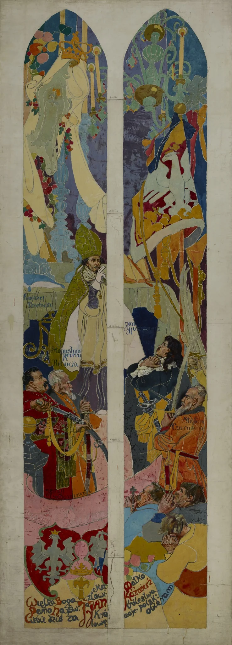 Vows of Jan Kazimierz, by Stanisław Wyspiański, oil, 1897