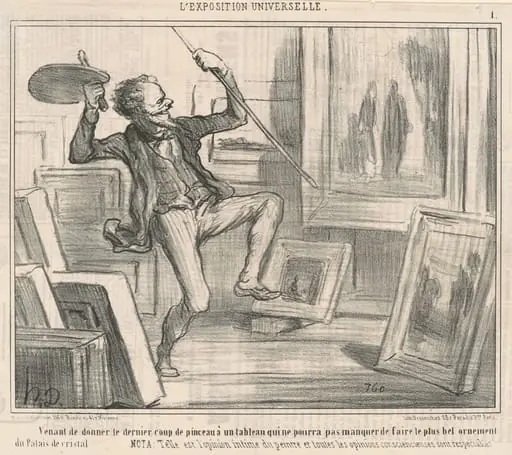 Venant de donner le dernier coup de pinceau ...