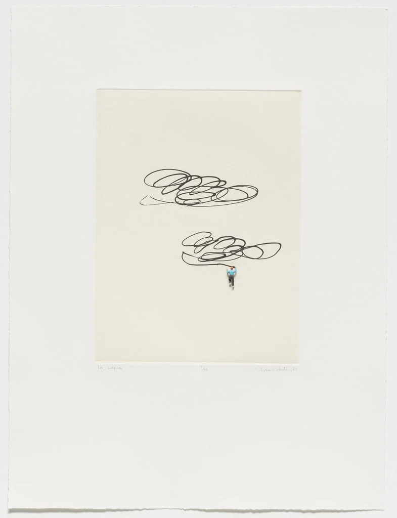 Untitled, by Liliana Porter, ink, 2021