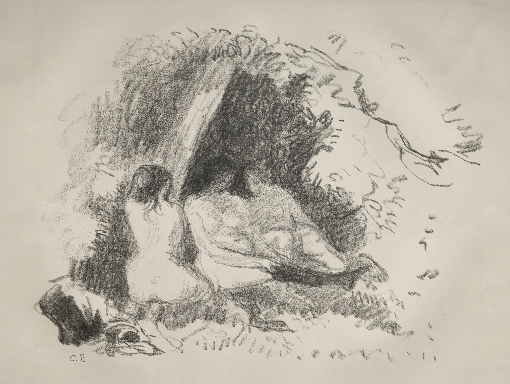 Nude Women, by Camille Pissarro, 1896