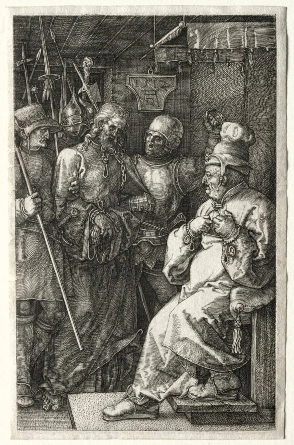 Christ before Caiaphas, by Albrecht Dürer, 1512
