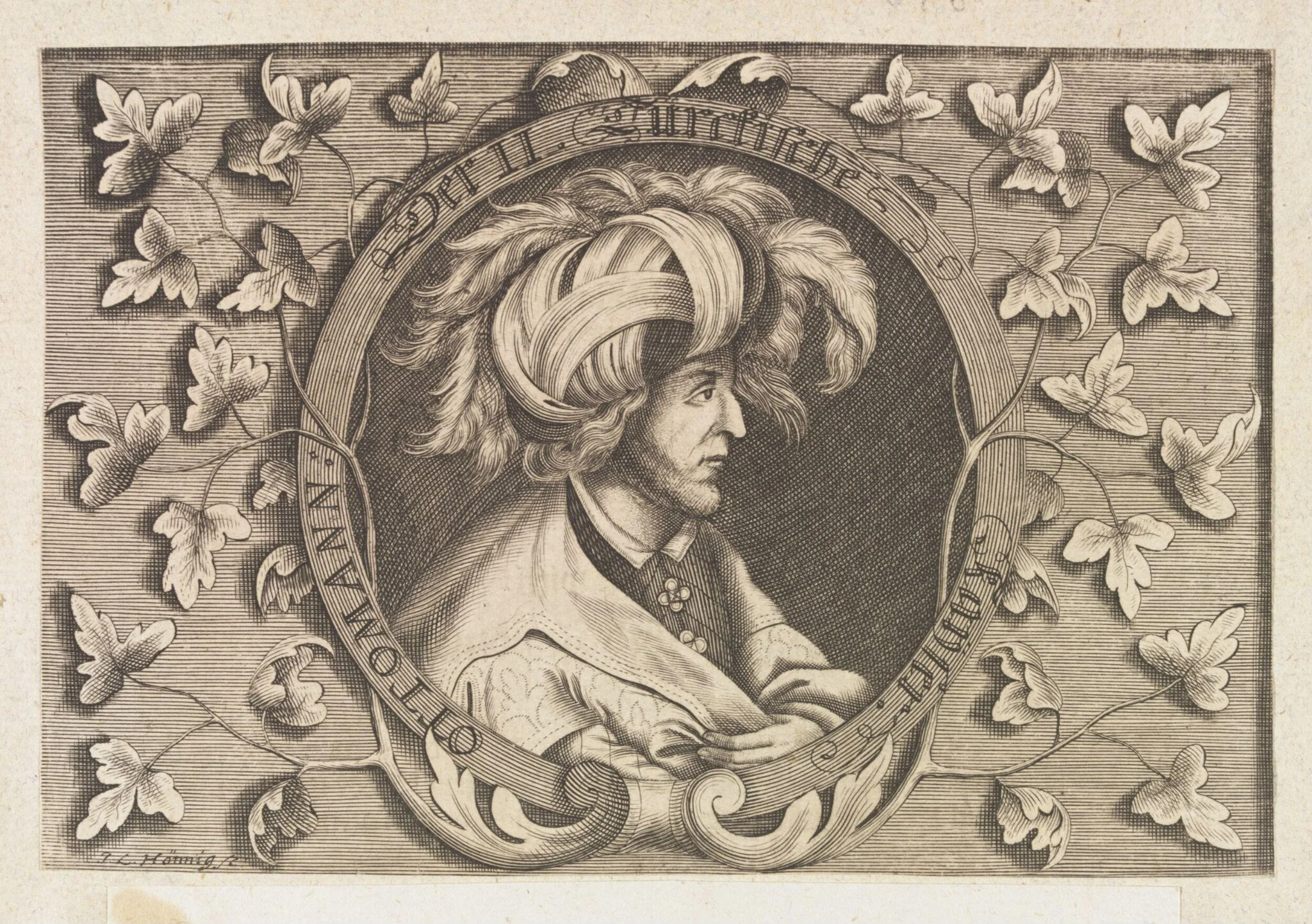 Turkish sultans, sultanas and other historical figures, by Johann Lorenz Honing, 1702
