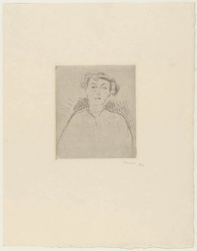 Untitled, by Hans Purrmann, ink, 1915