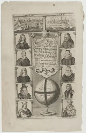 Title Page to The New World of Words or A General English Dictionary