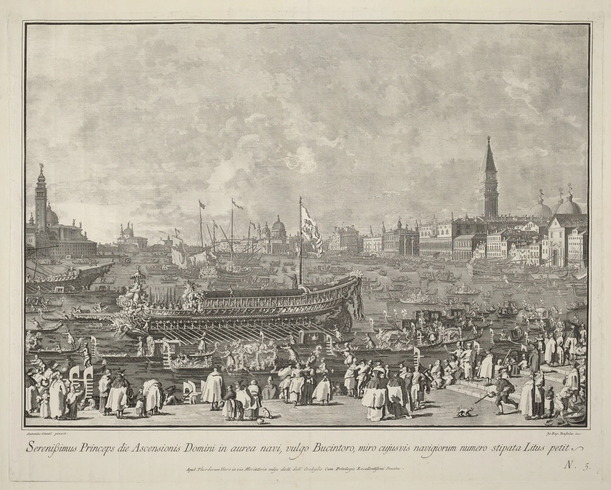 The Doge in the Bucintoro Departing for the Porto di Lido on Ascension Day