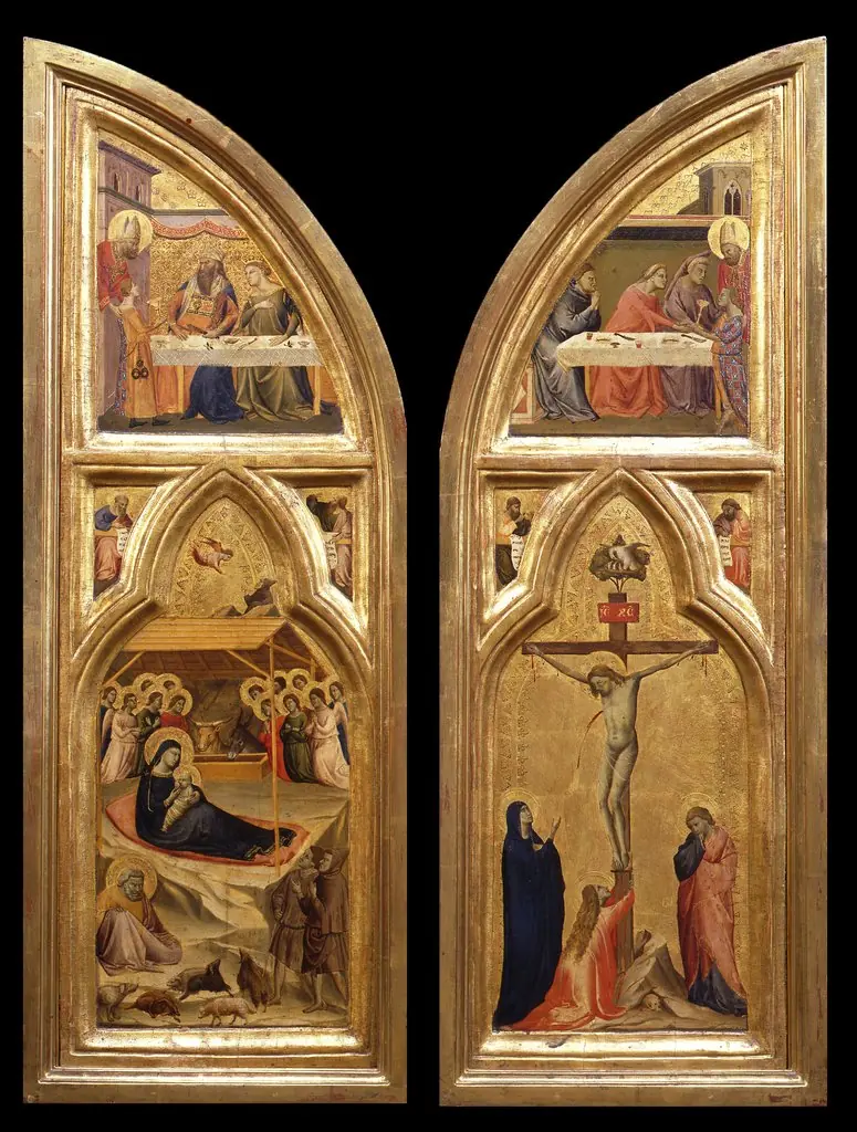 Interior view of wings of the triptych