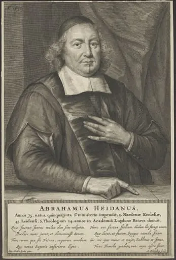 Portrait of Abraham Heidanus, professor of theology at Leiden
