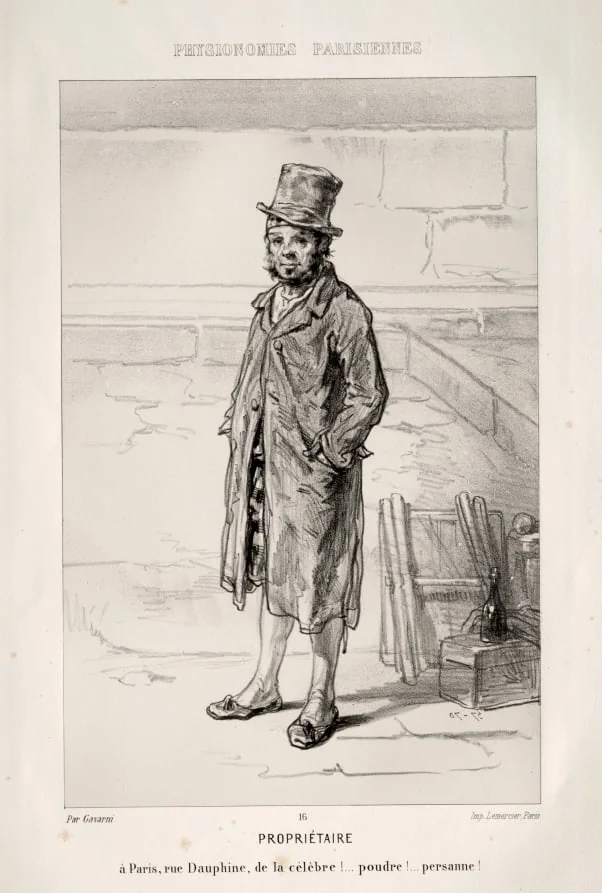 Propriétaire, by Paul Gavarni, 1857