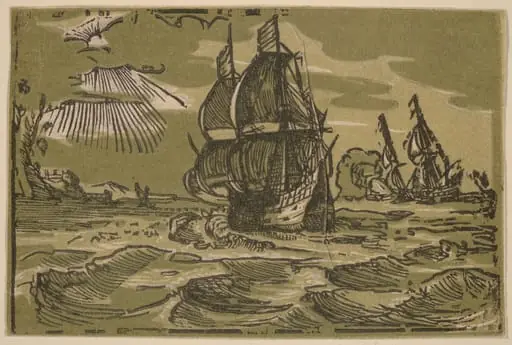 Two Three-Master Ships off a Coastline