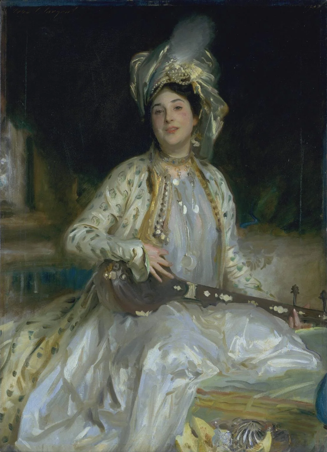 Portrait of Almina Daughter of Asher Wertheimer, by John Singer Sargent, oil, 1908