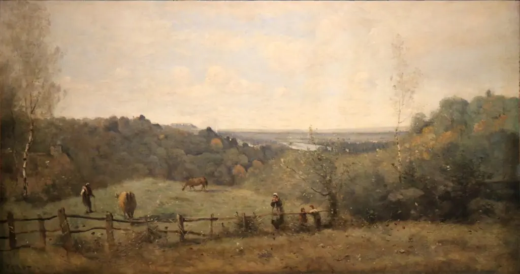 The heights above Sèvres. Enclosed pasture.