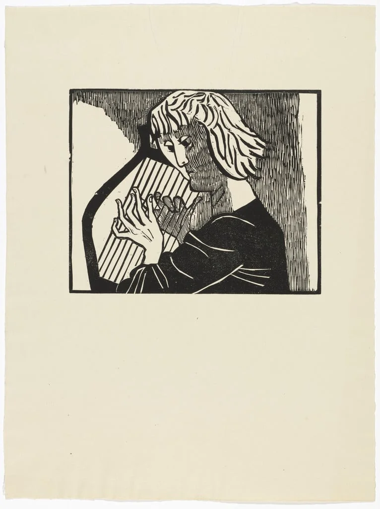 Untitled, by Gerhard Marcks, ink, 1947
