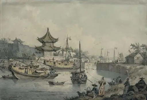 Barges of Lord Macartney's Embassy to China on the Grand Canal