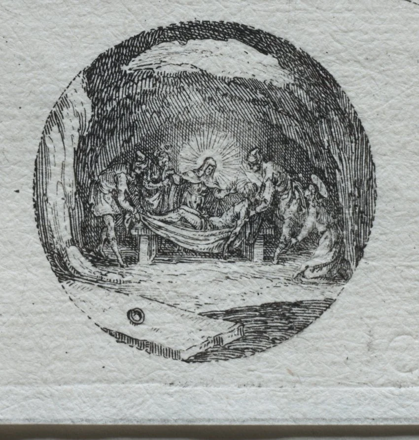 The Mysteries of the Passion:  The Entombment, by Jacques Callot, 1631