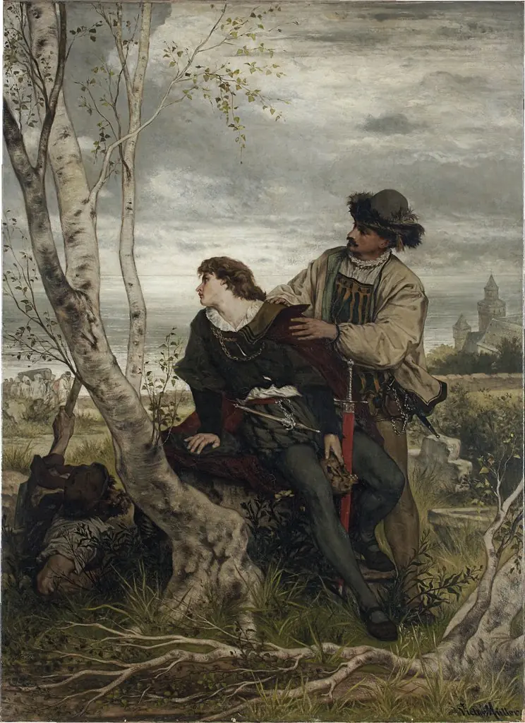 Hamlet and Horatio in the Churchyard