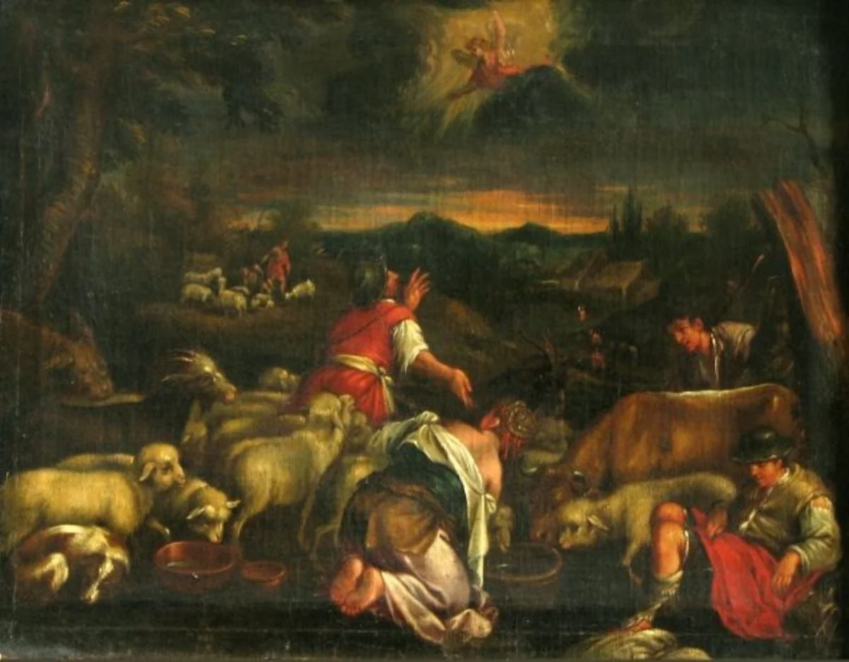 Vestirea nașterii lui Christos, by Jacopo Bassano, unspecified