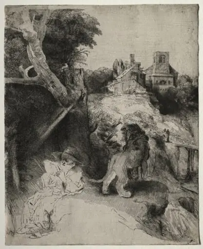St. Jerome Reading in an Italian Landscape