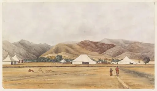 Camp at Aveen near Tehran