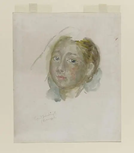 Margaret Gainsborough, copied from Thomas Gainsborough's portrait of his two daughters, Mary and Margaret (ca.1758) in the Victoria and Albert Museum