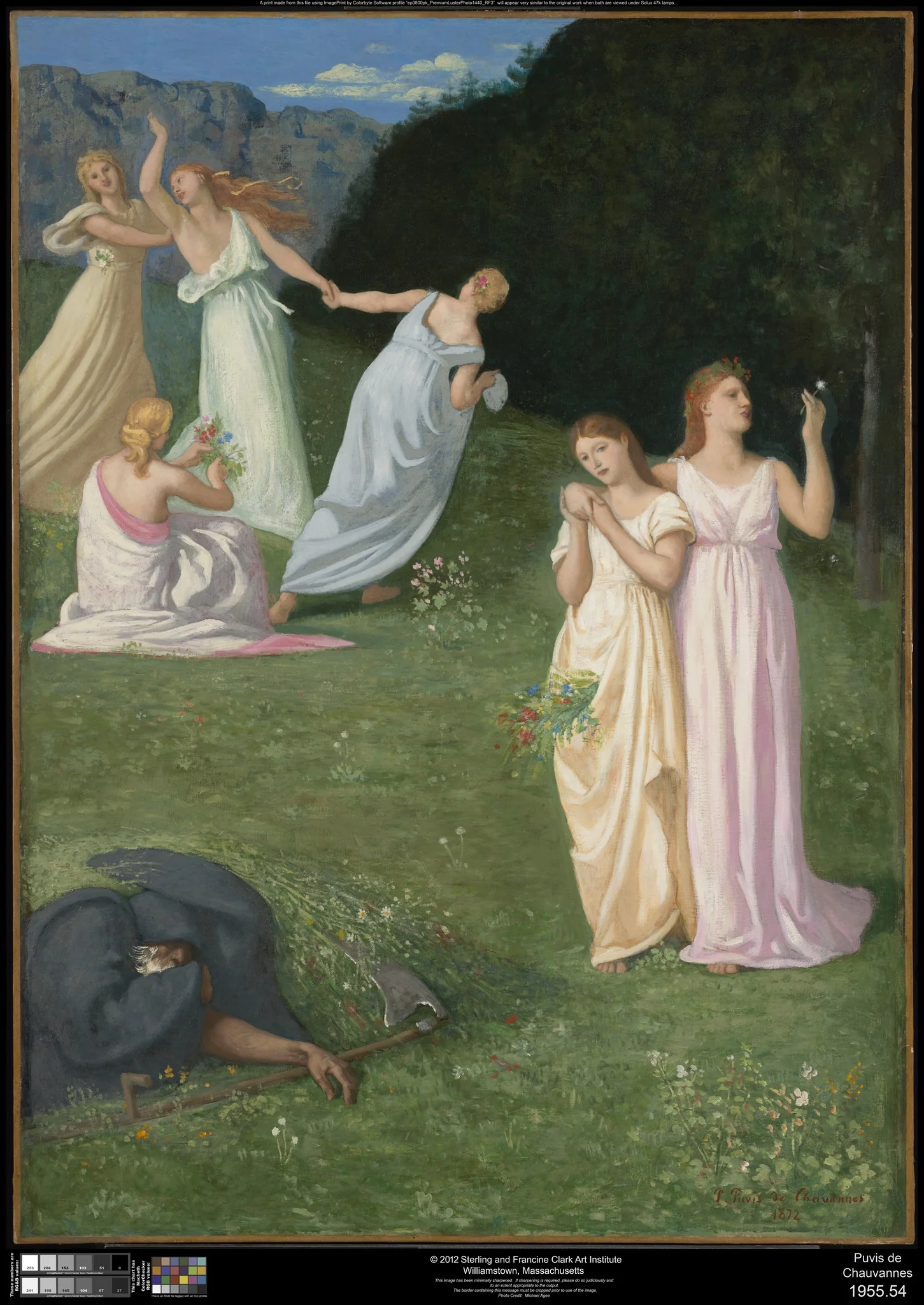 Death and the Maidens, by Pierre Puvis de Chavannes, oil, 1872