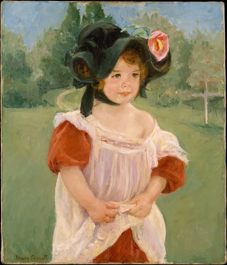 Spring: Margot Standing in a Garden (Fillette dans un jardin)