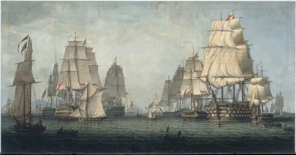 The British Fleet Forming a Line off Algiers