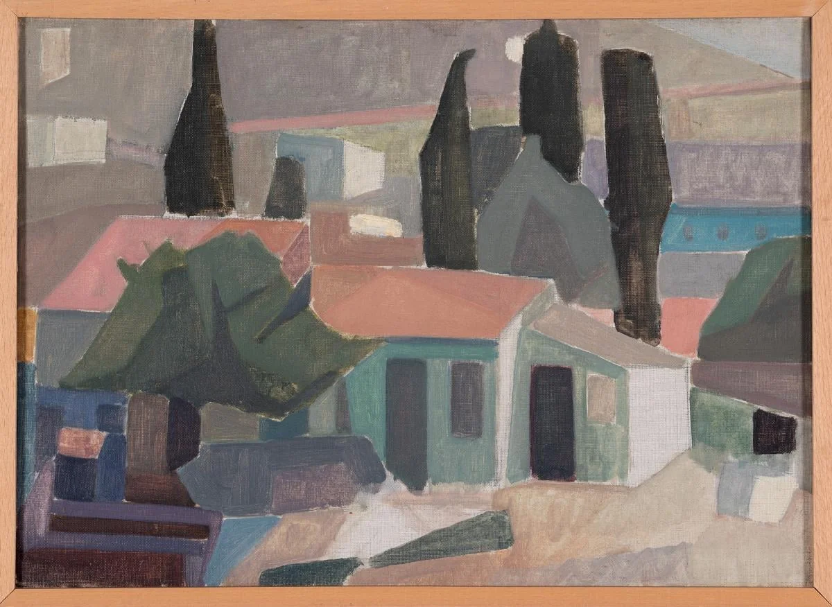 Landscape: Galatsi, by Alekos Fasianos, unspecified, 1967